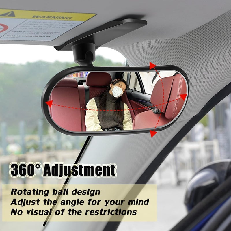 EOHMAK Car Rearview Mirror Rear View Mirrors for Baby 360 Adjustable Automotive Interior Mirrors Cars Mirror Rear Facing Kids Observing (Clip Base) - Image 3